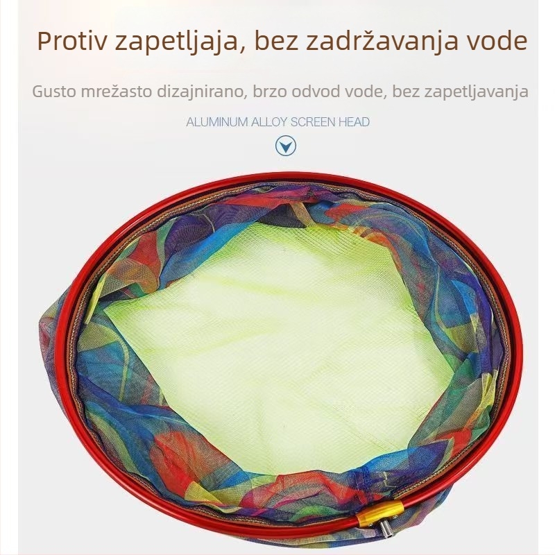Jednokatna glava mreže za ribolov, aluminijska legura, dizajn protiv zapetljavanja