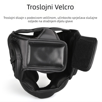 Boxerska kaciga ZTTY PU, vertikalni stil, 360 g, model 12