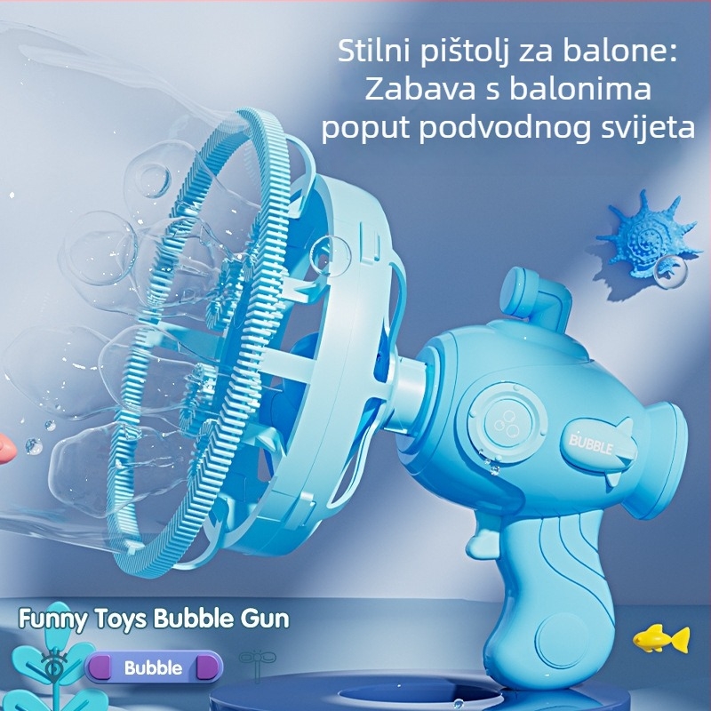 Ručni stroj za balončiće s dizajnom Bubble-in-Bubble, bez izlijevanja, plastična električna igračka za djecu 7–14 godina, 3C certifikat