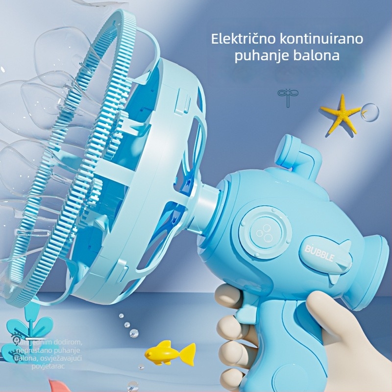 Ručni stroj za balončiće s dizajnom Bubble-in-Bubble, bez izlijevanja, plastična električna igračka za djecu 7–14 godina, 3C certifikat