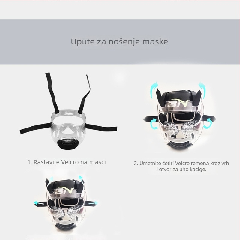 Boxerska kaciga JAWA, ABS materijal, vertikalni stil, nije namijenjena djeci