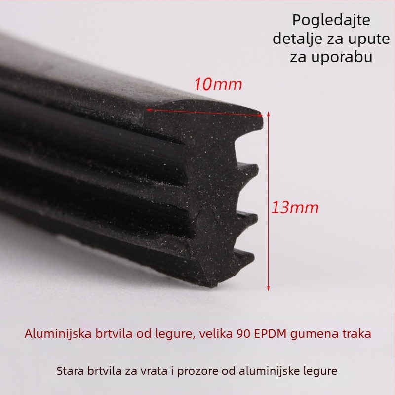 Top Valley Model 90 Aluminijska legura brtvene trake za prozore i staklo – Otporne na habanje, starenje i koroziju
