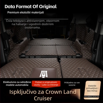 Toyota Crown Land Cruiser potpuno prostirku prtljažnika, modeli 2021–2024, SUV s 5/7 sjedala – dodatak za modifikaciju