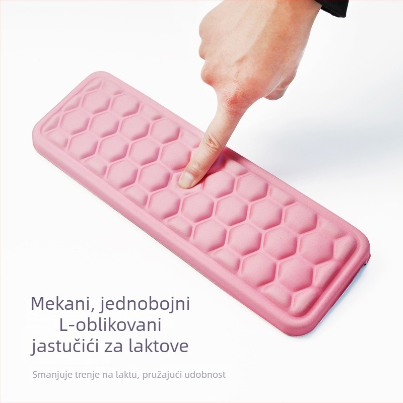 Stolna podložnica s podrškom za zglob, tkanina + pjena + površina s izgledom kože, jednostrana, tisk toplinskim prijenosom, OEM prilagodba