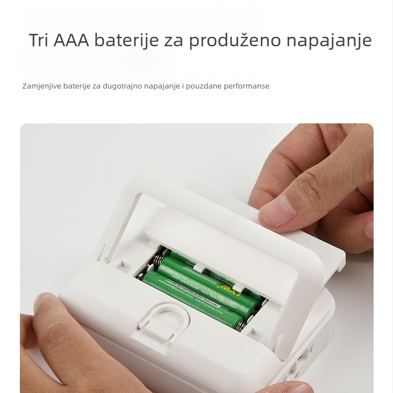LED digitalni timer za odbrojavanje s alarmom i termometrom – baterijski kuhinjski timer