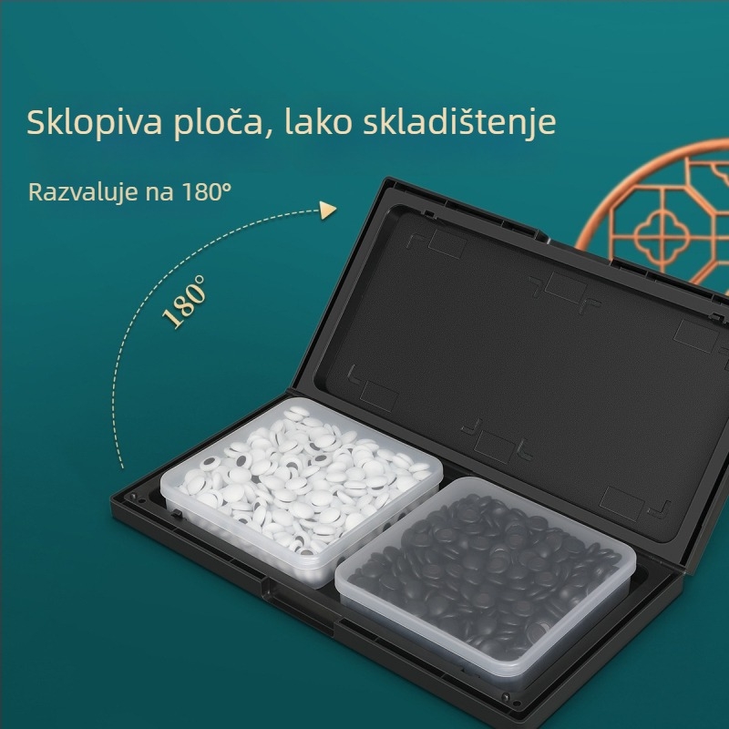 Magnetska ploča Go i Gomoku za djecu – prijenosna, PVC + magneti, uzrast 7–14, Starship
