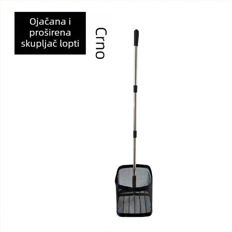 Sakupljač lopti za stolni tenis, prijenosni, teleskopska mreža s košem za skupljanje
