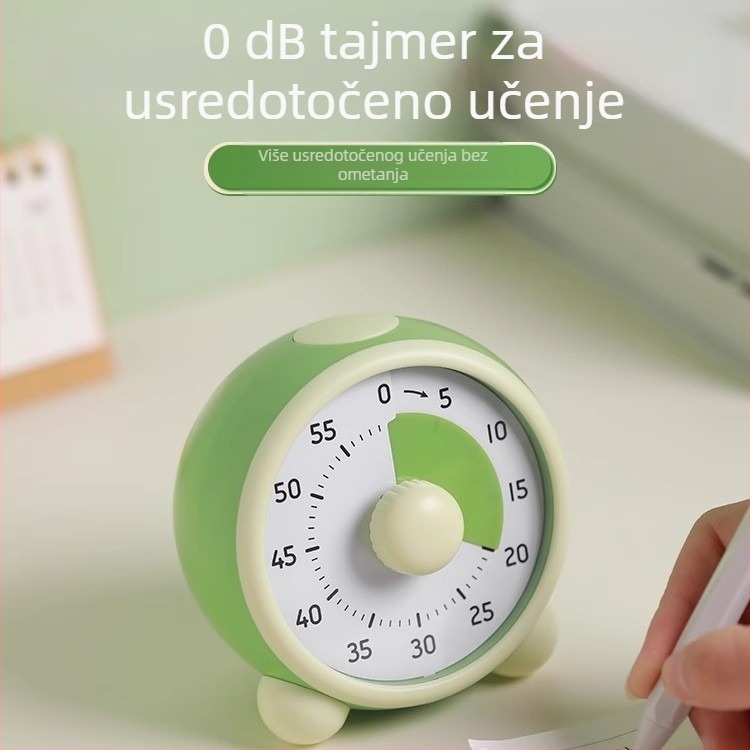 Elektronički kuhinjski timer s digitalnim zaslonom, ABS kućište, baterijsko napajanje, kružnog oblika