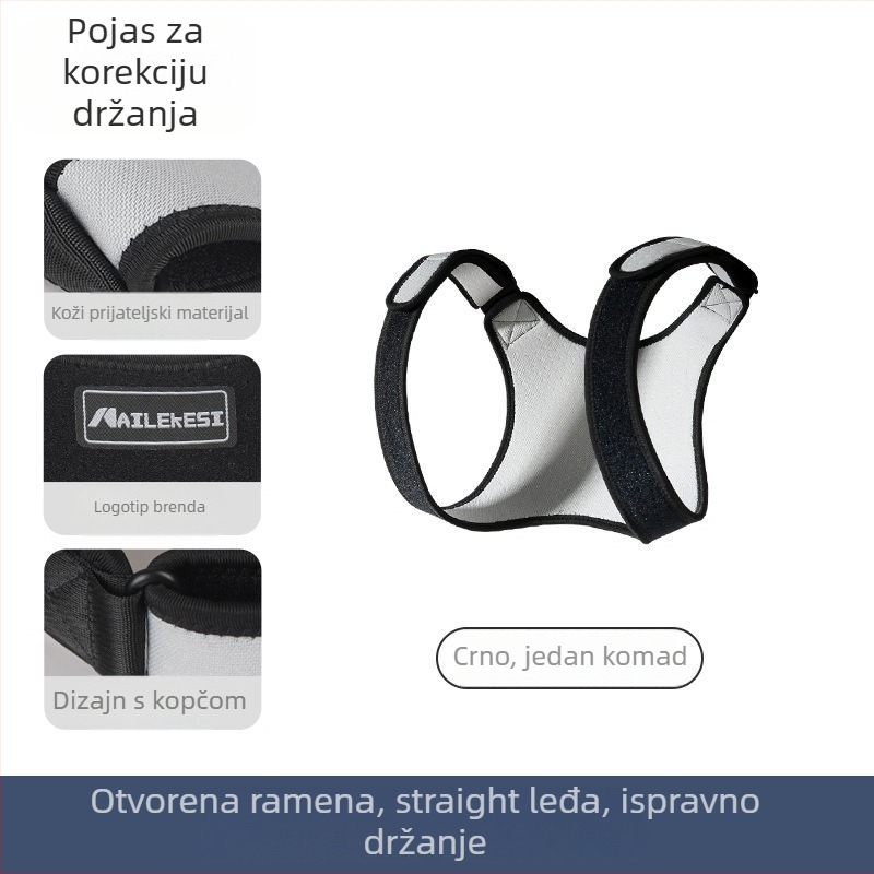 Ispravljač držanja – Endurance X 8200, zaštita ramena, OK tkanina, za odrasle, pogodan za košarku, trčanje, biciklizam, tenis