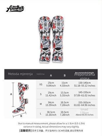 Anotherboxer Zaštita za nogu za Sanda, Taekwondo, MMA, Muay Thai — Zaštita tibije za tinejdžere i odrasle (Izdanje 2025)