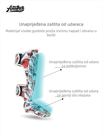 Anotherboxer Zaštita za nogu za Sanda, Taekwondo, MMA, Muay Thai — Zaštita tibije za tinejdžere i odrasle (Izdanje 2025)