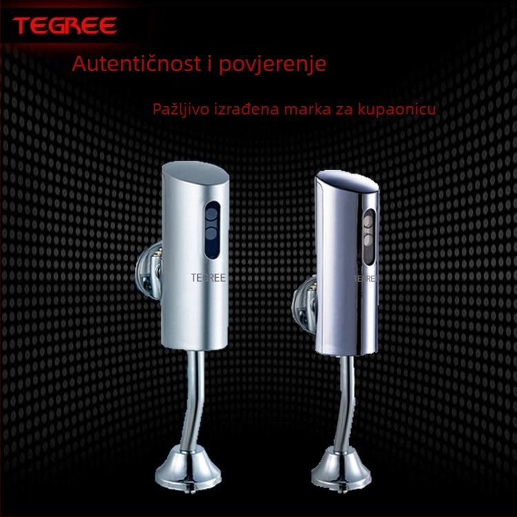 TEGREE TG-735 Površinski montirani induktivni senzor pisoara, DC napajanje, tlak vode 0,05–0,8 MPa, vrijeme ispiranja 6 s