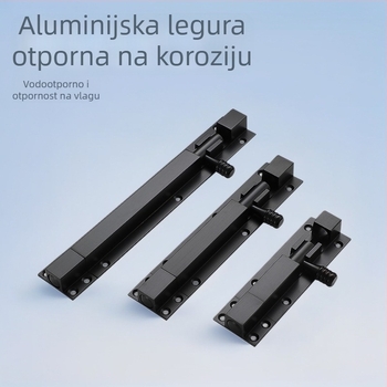 Brava za klizna vrata, Model LF, Zaptiva tipa F, Materijal: aluminijska legura + nehrđajući čelik, Površina: žičana tekstura, Novi kineski stil