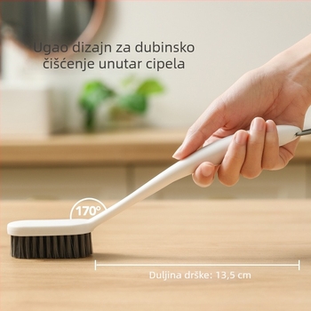 Četka za cipele s plastičnim vlaknima za njegu i dezinficiranje, moderan minimalistički stil