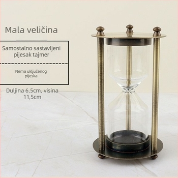 DIY pješčani sat s mogućnošću punjenja, metalni premaz, moderni minimalistički stil