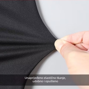 Muški sportski T-shirt s dugačkim rukavima, slobodan kroj, prozračni poliester, okrugli izrez, gradijentni uzorak