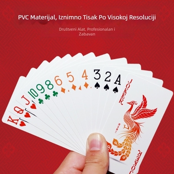 Egg-Breaking Poker Karata, Tanko Izdanje — plastične, vodootporne, mat završetak, otporne na savijanje, za uzrast 14+