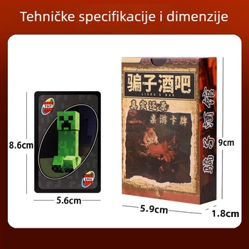 Scammer Tavern Poker kartična igra — multiplayer party igra, papirnate karte, za uzrast 14+