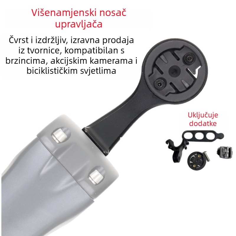 Držač Garmin biciklističkog računala – MTB i cestovni bicikl, aluminijska legura, KOCEVLO, unisex