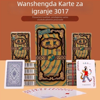 Poker karte — marka Wanshengda, materijal: papir, dobna skupina 15–60 godina