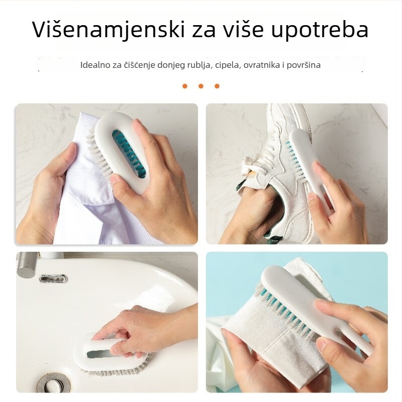 Camellia četka za pranje rublja s mekim vunenim vlaknima za odjeću i cipele, plastična konstrukcija