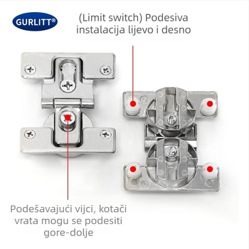 Hardver za sklopna vrata – ovjesni kotačić bez donje šine; aluminijska legura, moderni minimalistički stil, prilagodljiva obrada, Topo Hardware