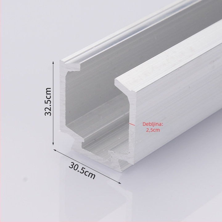 Buffer vodilica za klizna vrata – aluminijska legura, Oli Gu, suvremeni minimalistički stil, za staklena vrata