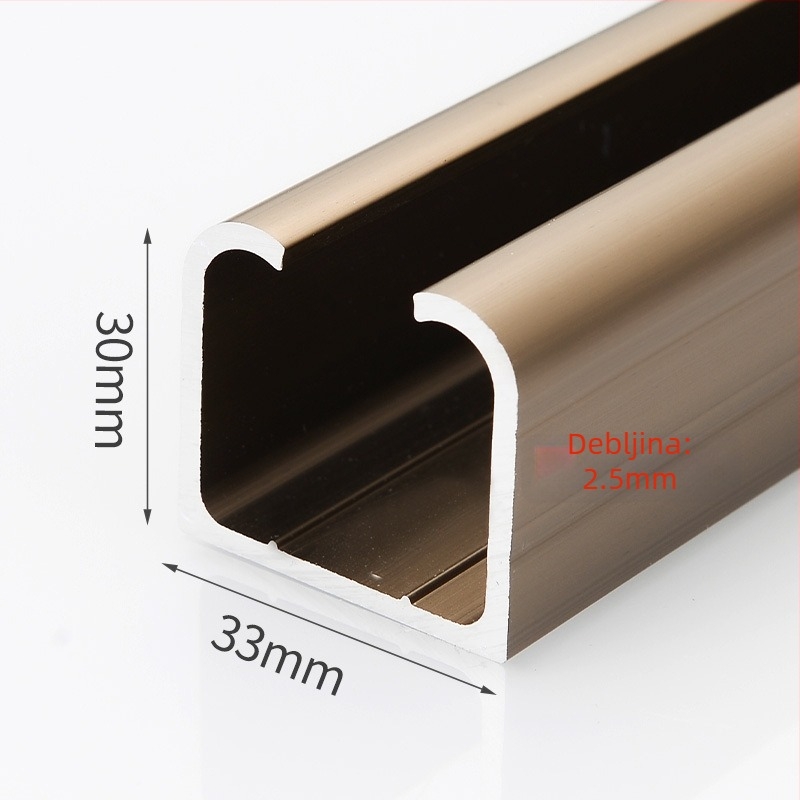 Buffer vodilica za klizna vrata – aluminijska legura, Oli Gu, suvremeni minimalistički stil, za staklena vrata