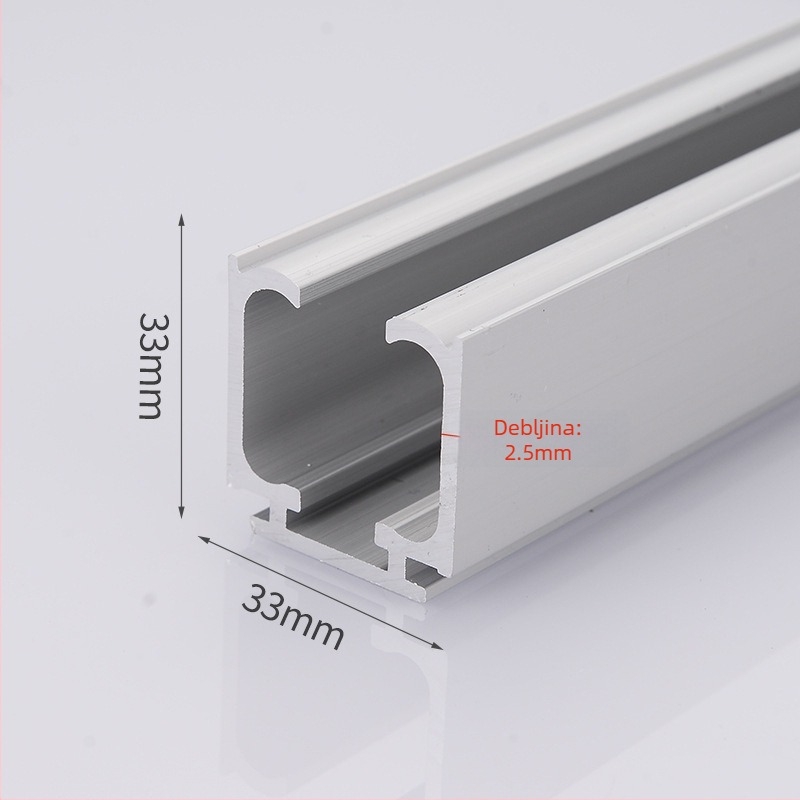 Buffer vodilica za klizna vrata – aluminijska legura, Oli Gu, suvremeni minimalistički stil, za staklena vrata