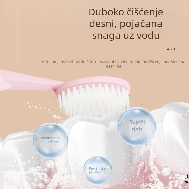 MY Četkica za zube s velikom glavom, Ultra-fine mekane vlakna, Materijal: PP + kukuruzni škrob, Za oralnu higijenu, Rok trajanja 36 mjeseci
