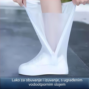 Zaštitne navlake za kišne čizme s visokim krojem, vodootporne, otporne na habanje, protuklizne, PVC