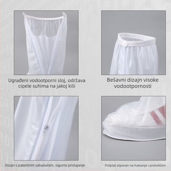 Zaštitne navlake za kišne čizme s visokim krojem, vodootporne, otporne na habanje, protuklizne, PVC