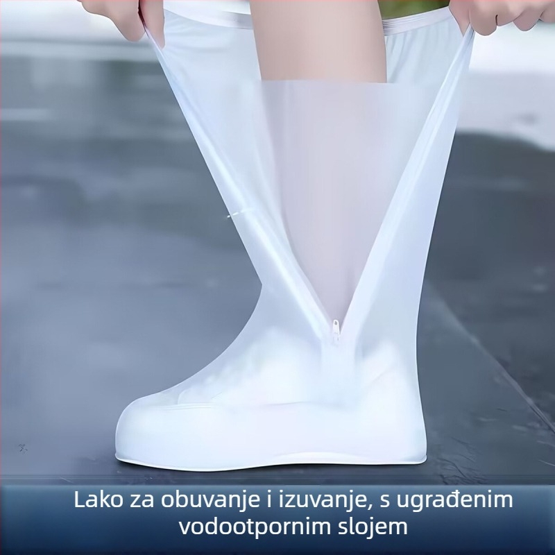 Zaštitne navlake za kišne čizme s visokim krojem, vodootporne, otporne na habanje, protuklizne, PVC