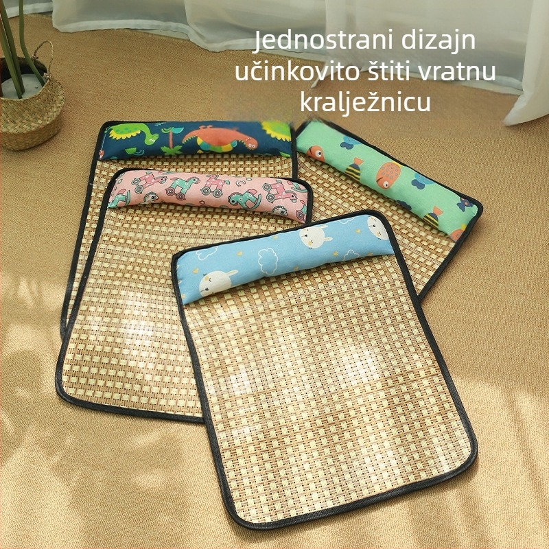 Ljetni rashladni madrac za kućne ljubimce s jastukom i prozračnim dizajnom od ratana, udoban za mačke i pse