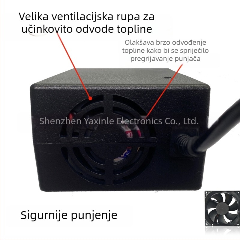 58.8V 3A litij baterija punjač, ulaz AC 100-240V, izlaz 58.8V, za 48V litijske baterijske pakete za električne skutere
