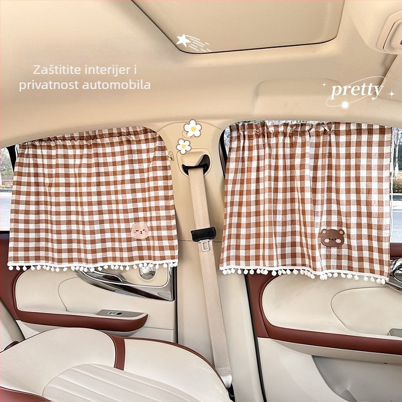 Feather Auto sjenilo za djecu – pamuk, prozirna vrsta, viseće, universalna kompatibilnost, prilagodba