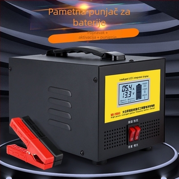 Punjač baterija za automobile 12/24V – čista bakrena konstrukcija, automatsko isključivanje pri punjenju, ulaz 220V AC, izlaz DC 12-24V, certifikat WX-200A3