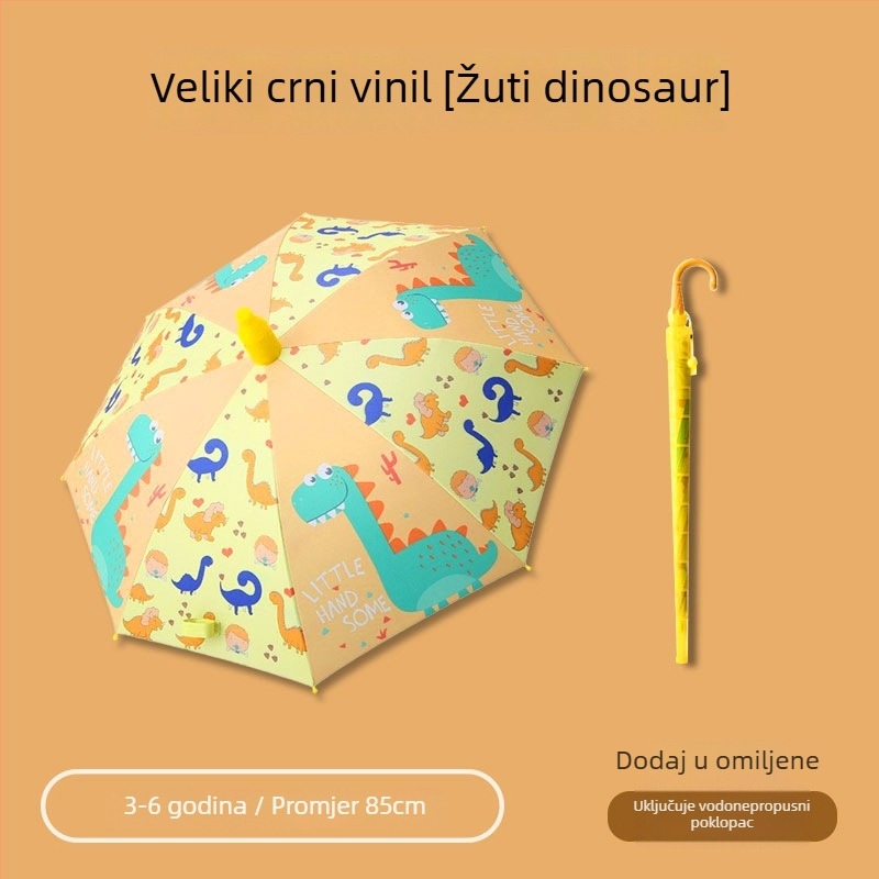 Automatski dječji kišobran, karikatura dizajn, vinilna navlaka, 8 čeličnih rebara