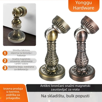 Stoper za vrata - model 838, cinkova legura, elektroplakirani završni sloj, moderan minimalistički stil