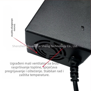 Punjač Li-ion baterija za 18650 polymerne ćelije, 16.8V 10A, ulaz AC100-240V, serija 16.8V, pakirano u vrećicu