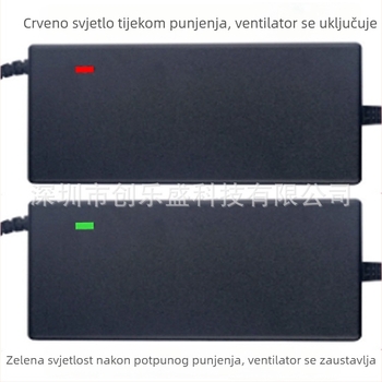 Punjač Li-ion baterija za 18650 polymerne ćelije, 16.8V 10A, ulaz AC100-240V, serija 16.8V, pakirano u vrećicu