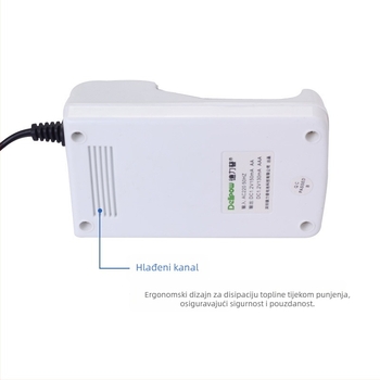 Delipow NiMH/NiCd punjač baterija, 4 utora, 1.2V po ćeliji, 150mA/130mA, ulaz 220V 50Hz, CE potvrda