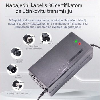 Punjač litijevih baterija za električna vozila, visoke snage, izlaz 60V/72V, 7A/8A/10A, 220V AC, CE certifikat