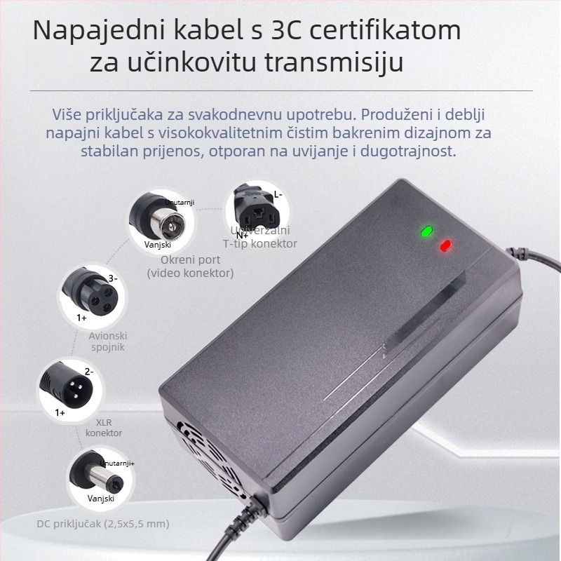 Punjač litijevih baterija za električna vozila, visoke snage, izlaz 60V/72V, 7A/8A/10A, 220V AC, CE certifikat