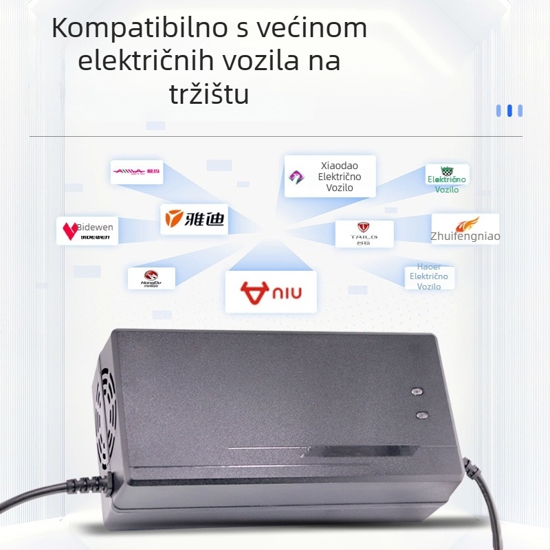 Punjač litijevih baterija za električna vozila, visoke snage, izlaz 60V/72V, 7A/8A/10A, 220V AC, CE certifikat