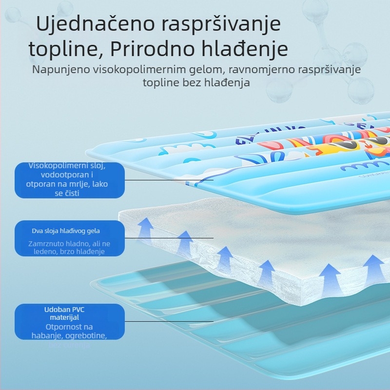 Hlađenje podloga za pse – otporna na ogrebotine, plastična