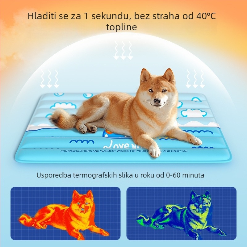 Hlađenje podloga za pse – otporna na ogrebotine, plastična