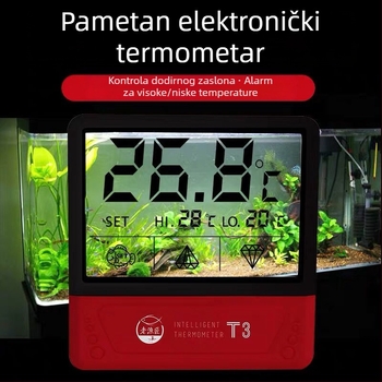 Toplomjer za akvarij — tekućekristalni materijal; Funkcija: mjerenje temperature (Materijal: tekućekristalni; Kategorija: Toplomjer za akvarij; Funkcija: Mjerenje temperature)