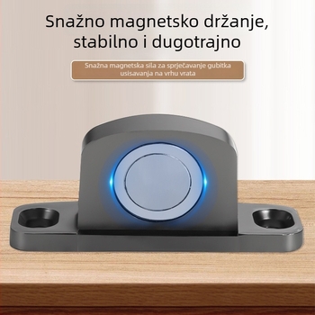 Dverni stopper bez bušenja, cinkova legura, magnetski držač vrata, dvostruka upotreba, podna montaža, DX309, elektroplatirani premaz