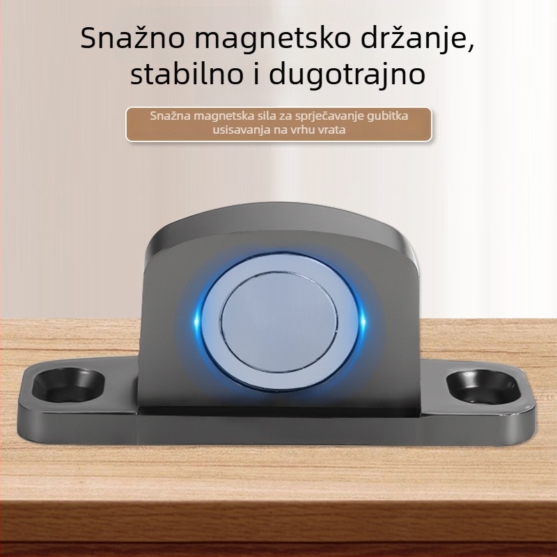 Dverni stopper bez bušenja, cinkova legura, magnetski držač vrata, dvostruka upotreba, podna montaža, DX309, elektroplatirani premaz